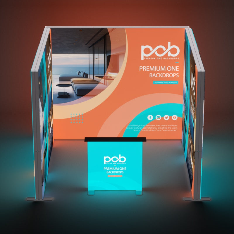 10x10 FT Light Box Exhibition Booth 4