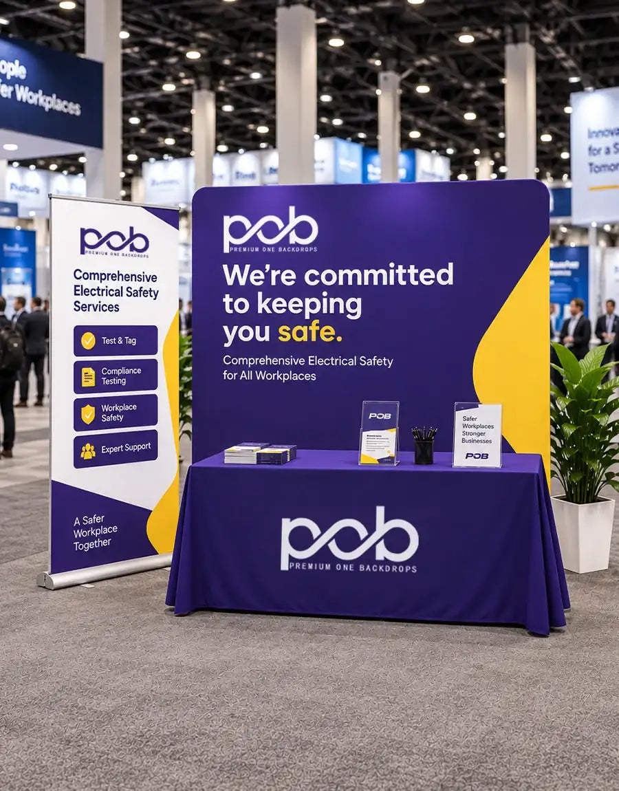 Premium One Backdrops trade show display