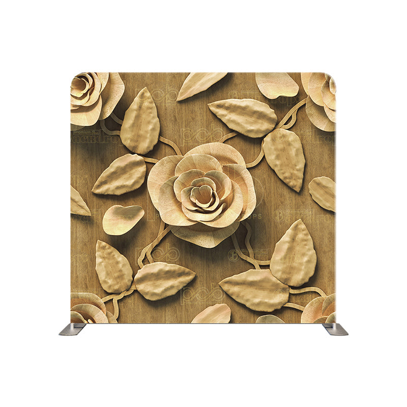 premium one pillowcover backdrops-3D Brown Roses