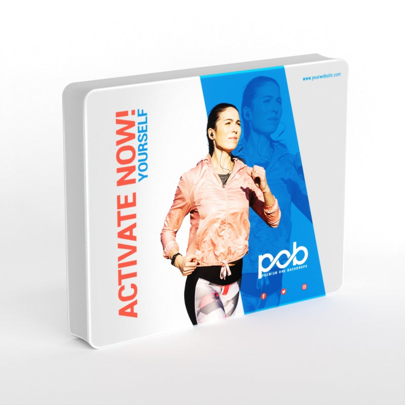 3D Straight Tension Fabric Media Wall