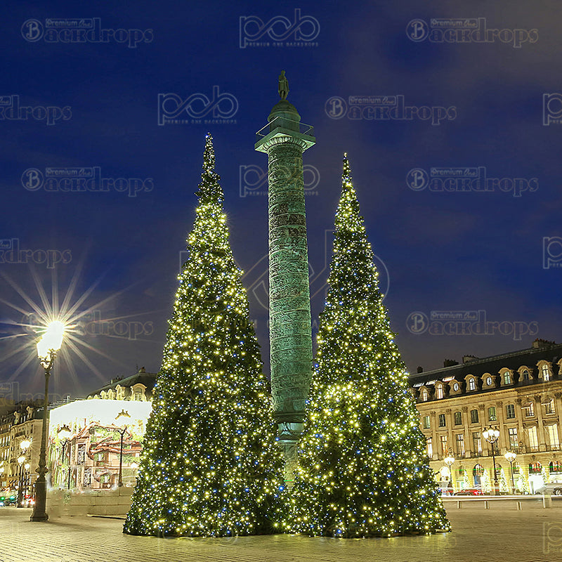 premium one pillowcover backdrops-A Parisian Christmas