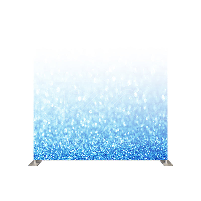 premium one pillowcover backdrops-Abstract Blue Glitter