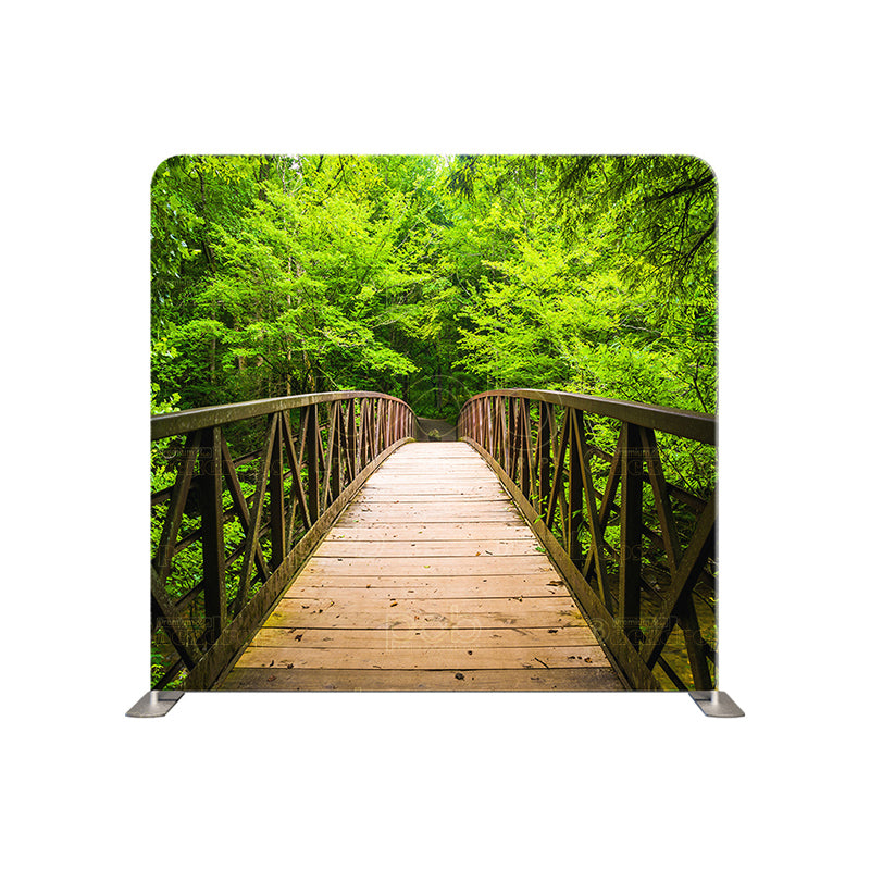 premium one pillowcover backdrops-BRIDGE INTO NATURE