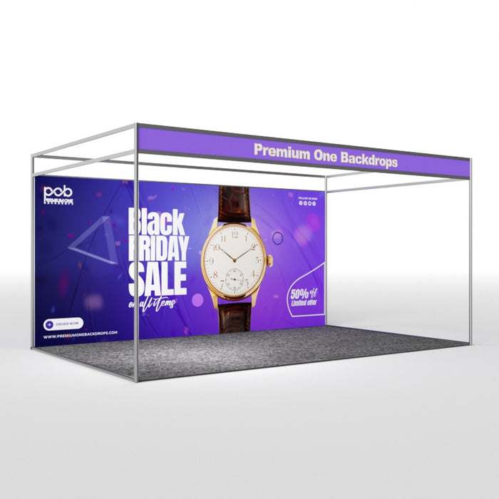 Back Wall Shell Scheme Exhibition Graphics (Full Coverage Seamless)