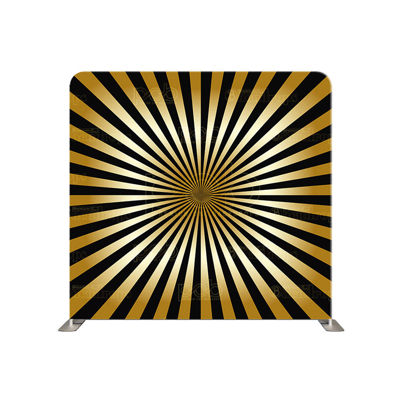 premium one pillowcover backdrops-Black and Gold Rays