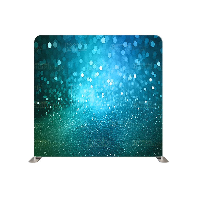 premium one pillowcover backdrops-Blue Green Sparkle