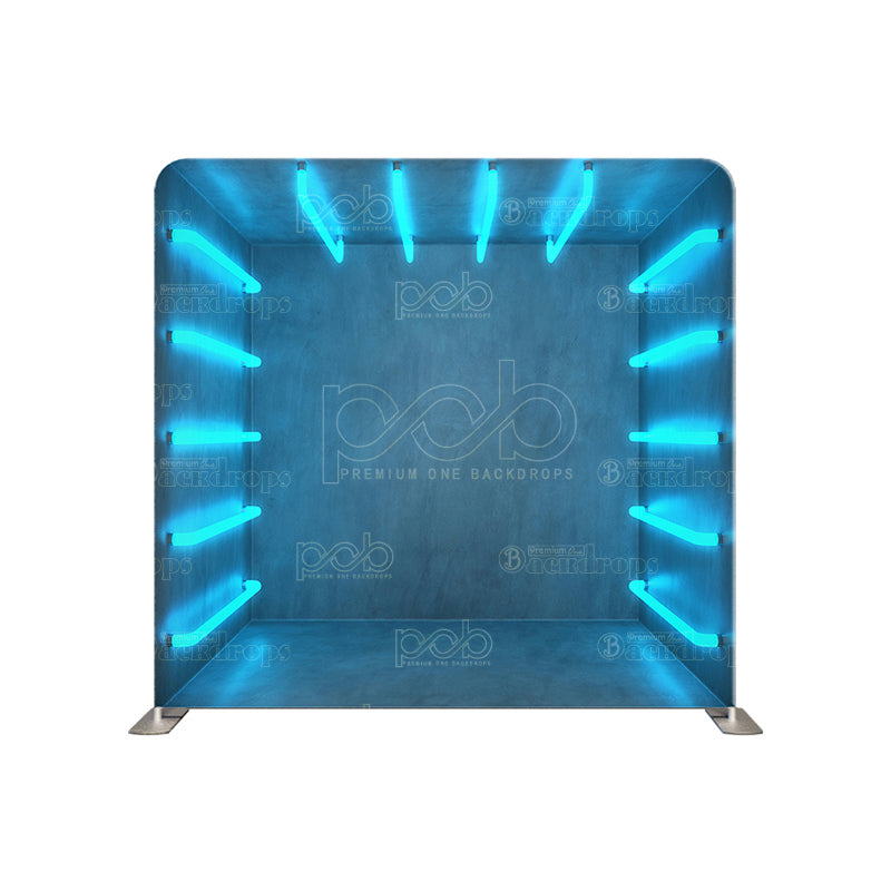 premium one pillowcover backdrops-Blue Lights