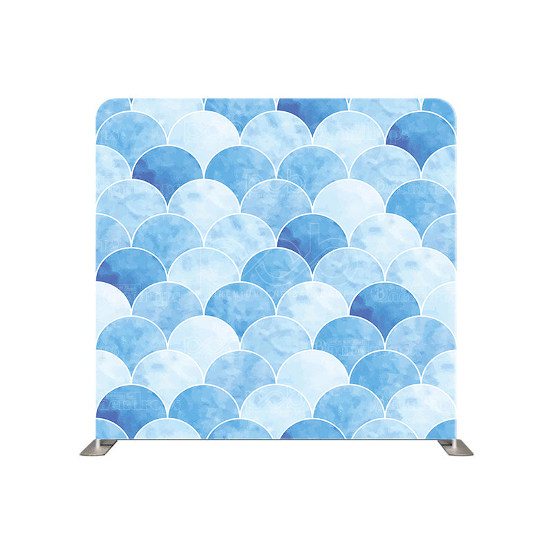 premium one pillowcover backdrops-Blue Mermaid