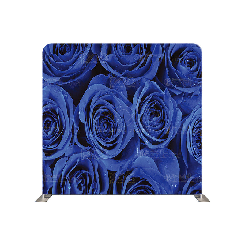 premium one pillowcover backdrops-Blue Roses