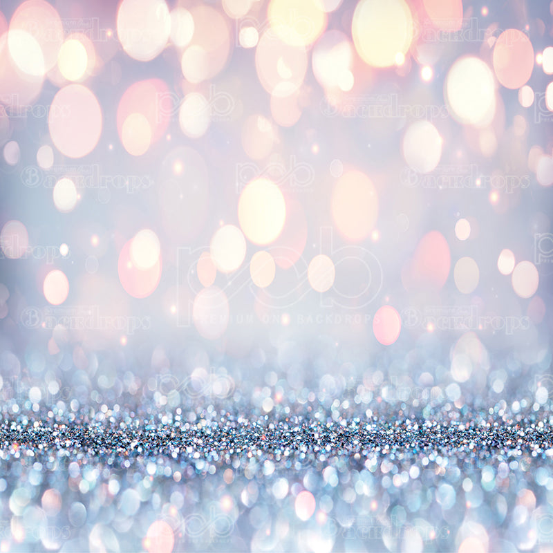 premium one pillow cover backdrops-Bokeh Glitter