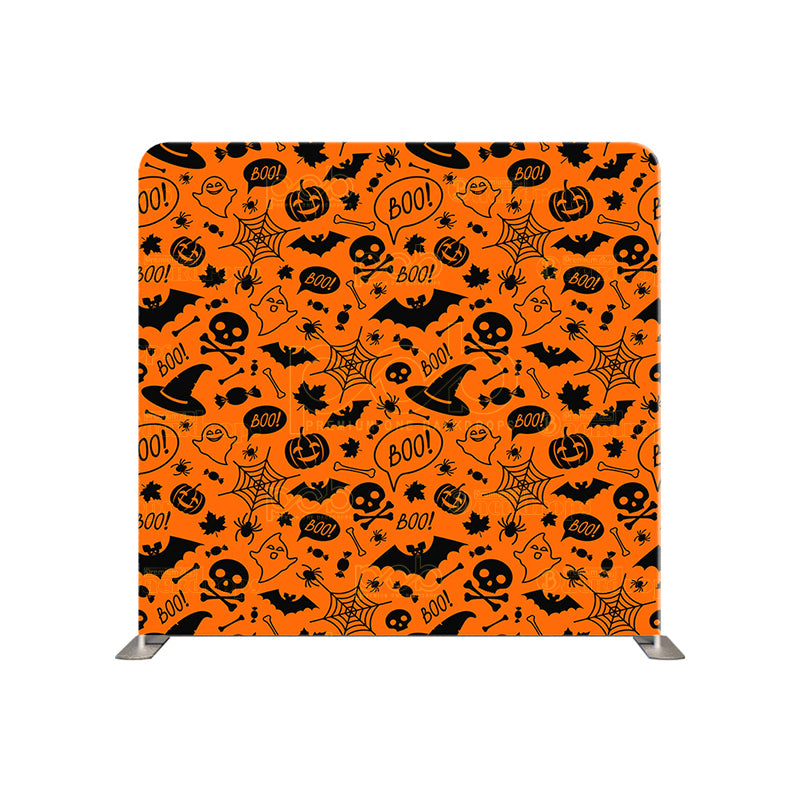 premium one pillowcover backdrops-BOO and the Bat for Halloween