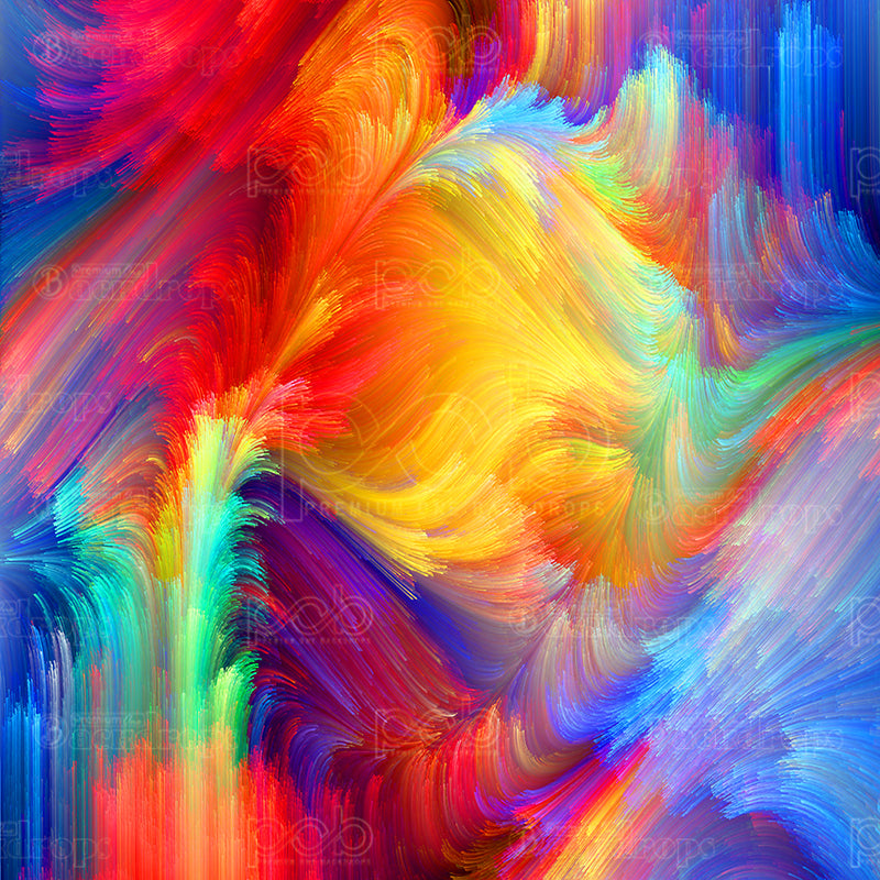 premium one pillowcover backdrops-Bursts Of Color