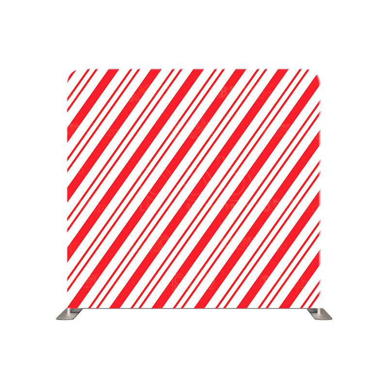 premium one pillowcover backdrops-Candy Cane Stripes