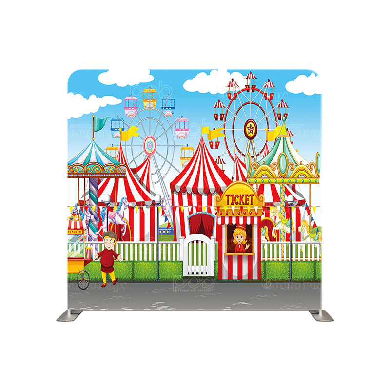 premium one pillowcover backdrops-Carnival