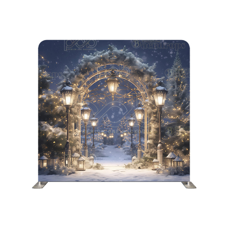 premium one pillowcover backdrops-Christmas Branch Arch