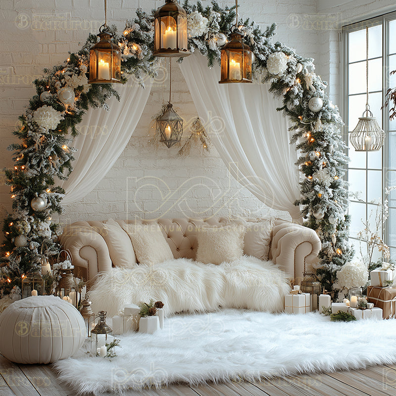 Christmas Elegant Floral Arch