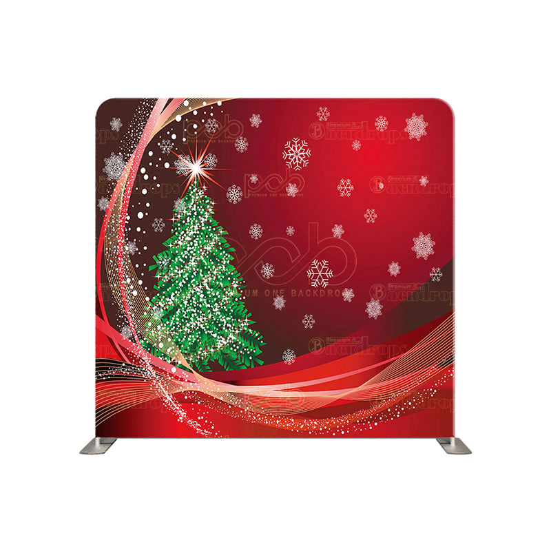 premium one pillowcover backdrops-Christmas Flakes Holiday