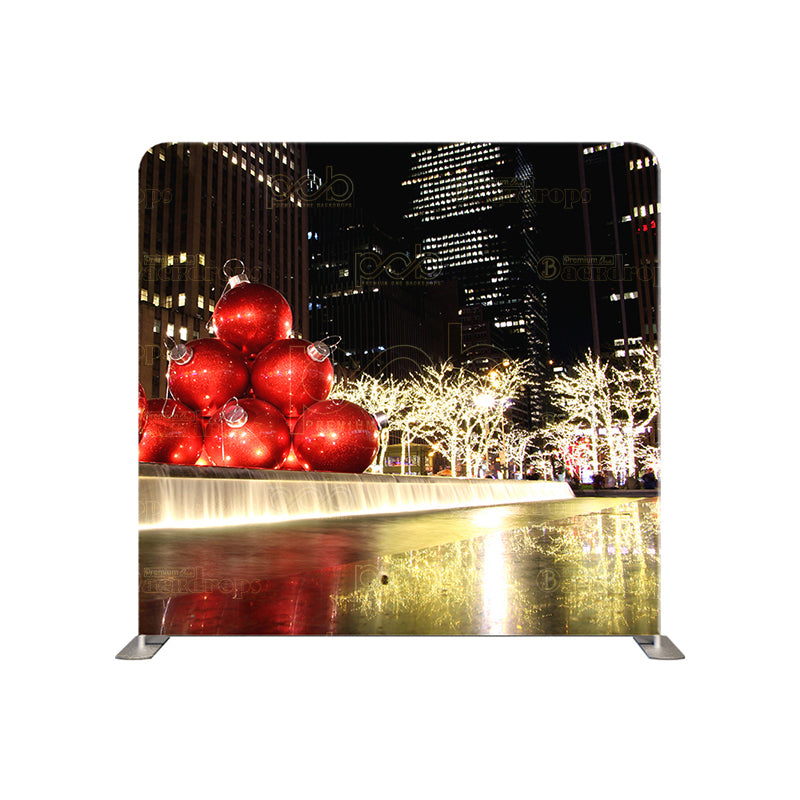 premium one pillowcover backdrops-Christmas In The City