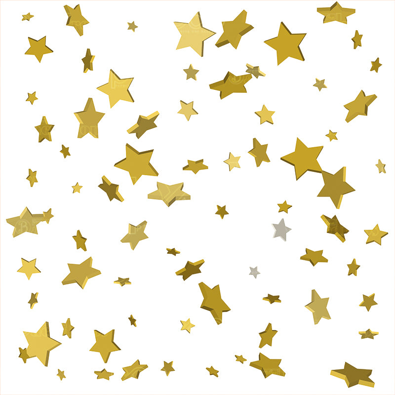 premium one pillowcover backdrops-Confetti Stars