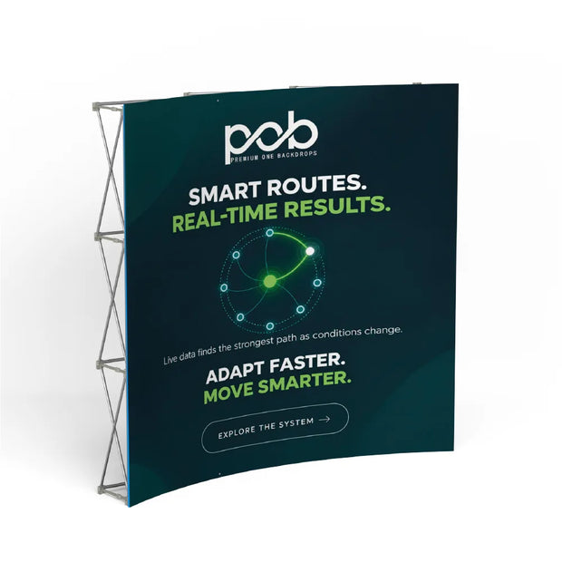 Curved Fabric Pop Up Display
