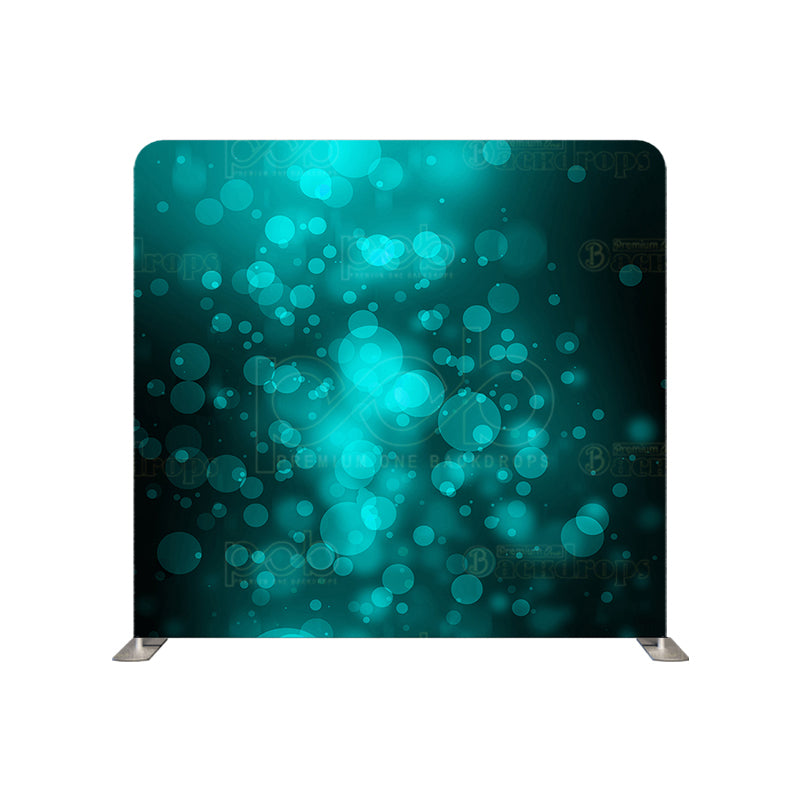 Pillow Cover Backdrop(Cyan Bokeh)