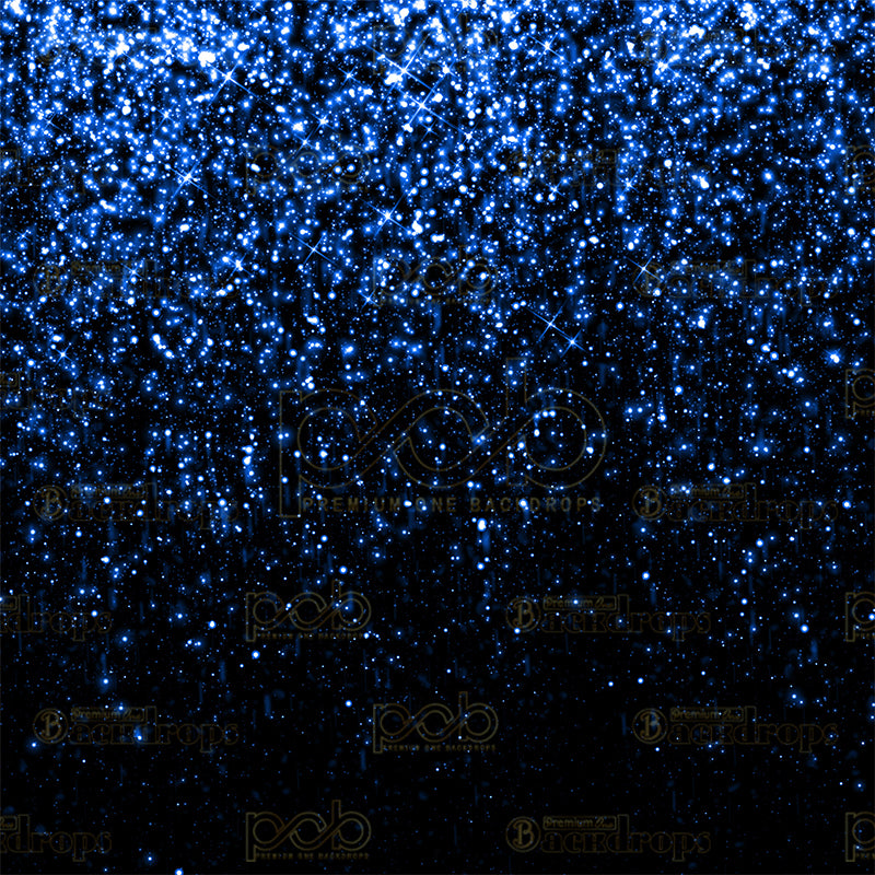 premium one pillowcover backdrops-Dark blue glitter sprinkles