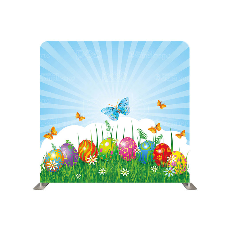 premium one pillowcover backdrops-Easter Blue