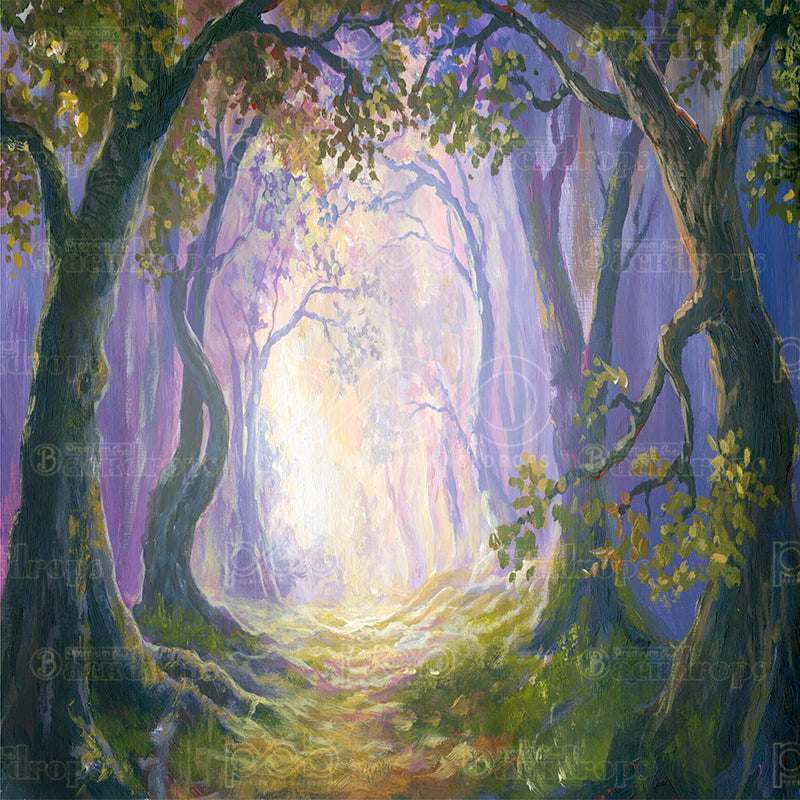 Pillow Cover Backdrop (Enchanted Forest Pathway)