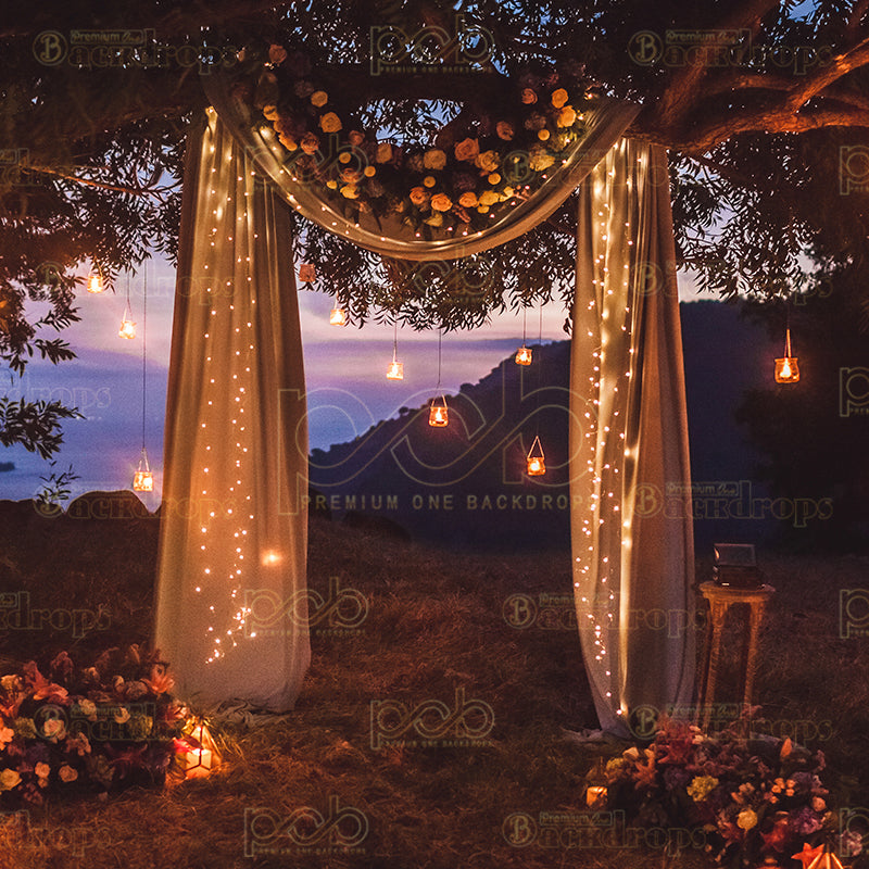 premium one pillowcover backdrops-FIREFLY WEDDING ARCH