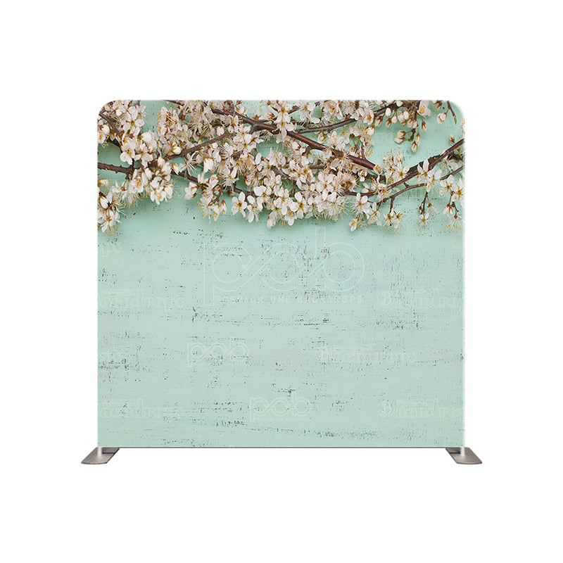 premium one pillowcover backdrops-FLORAL BRANCHES and WOOD