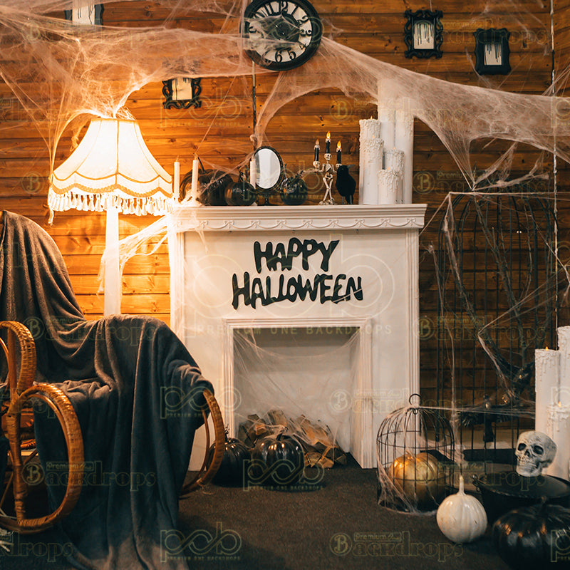 premium one pillowcover backdrops-Farmhouse Halloween