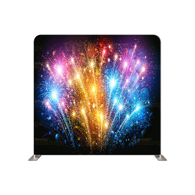 premium one pillowcover backdrops-Festive Fireworks