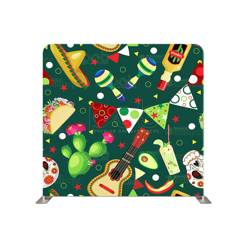 premium one pillowcover backdrops-green Fiesta