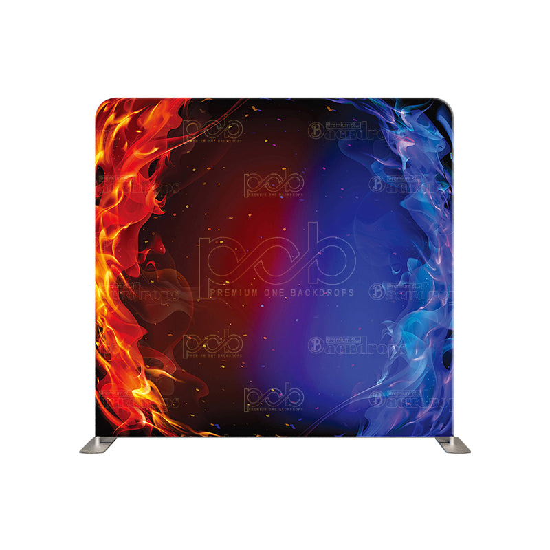 premium one pillowcover backdrops-Fire and Ice