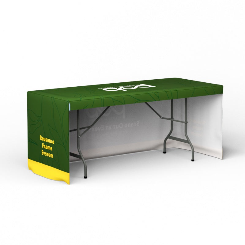 4ft 6ft 8ft Fitted Table Covers with Open Back
