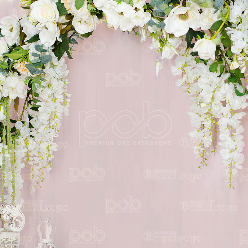 premium one pillowcover backdrops-Flower Drape