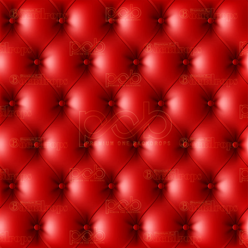 premium one pillowcover backdrops-Glossy Ruby Grid Leather