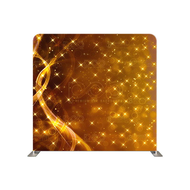 premium one pillowcover backdrops-Gold Stars