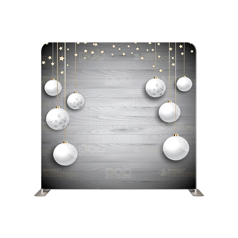 premium one pillowcover backdrops-Grayscale Jingle Bells