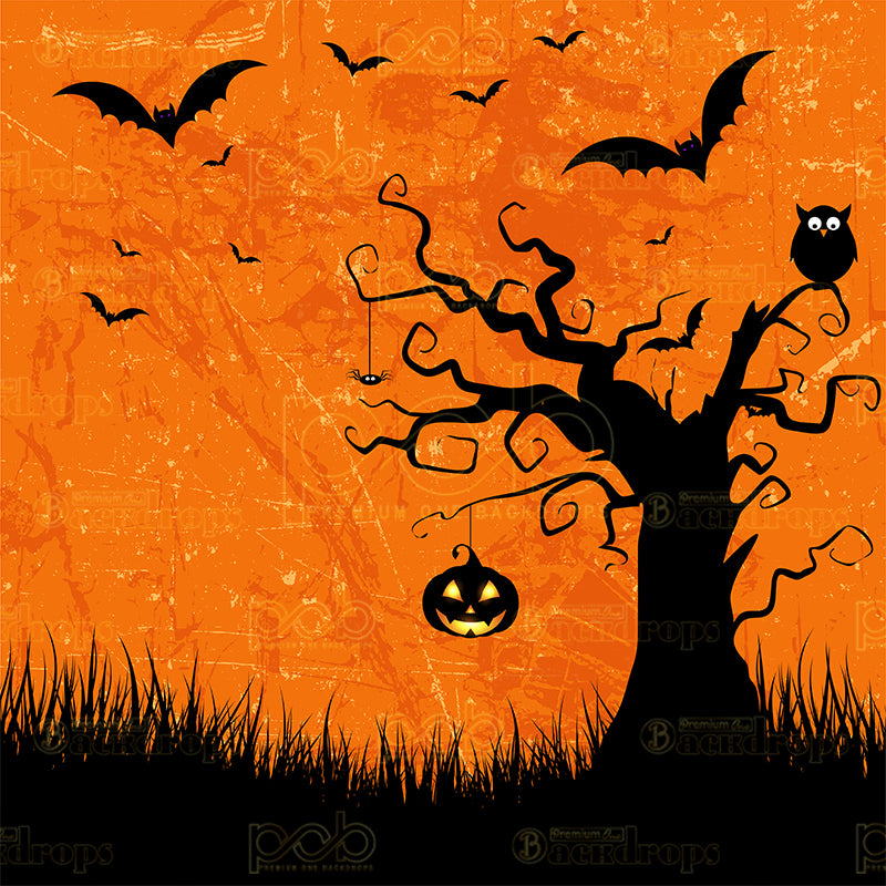 premium one pillowcover backdrops-Halloween Grunge