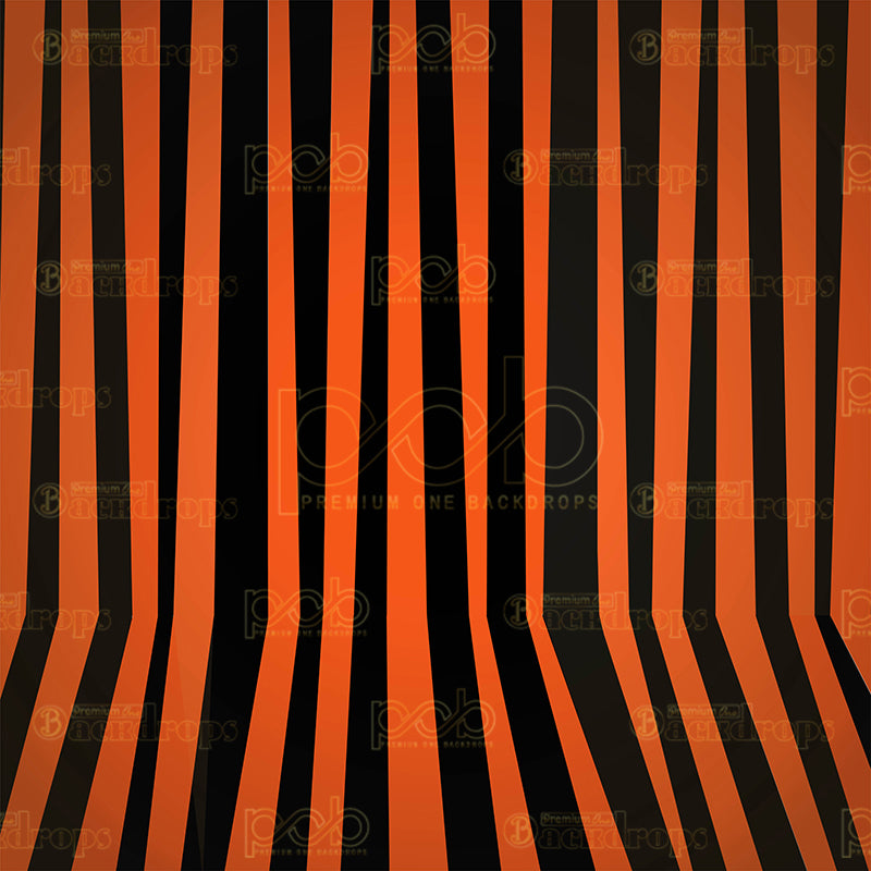 premium one pillowcover backdrops-Halloween Stripes