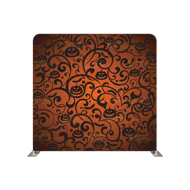 premium one pillowcover backdrops-Halloween Pumpkin Swirl