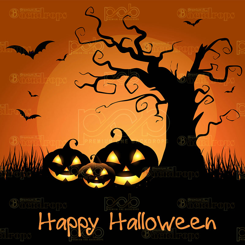 premium one pillowcover backdrops-Happy Halloween