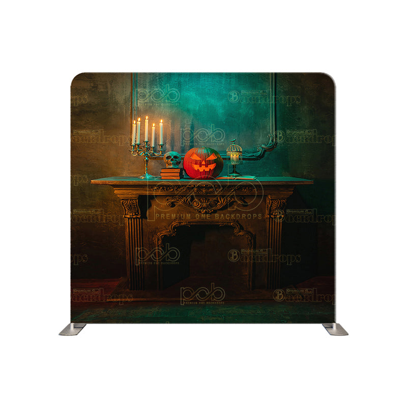 premium one pillowcover backdrops-Haunted Mantel