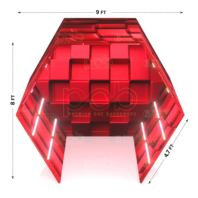 premium one 360 enclosure-Hexagonal Vogue Booth Enclosure