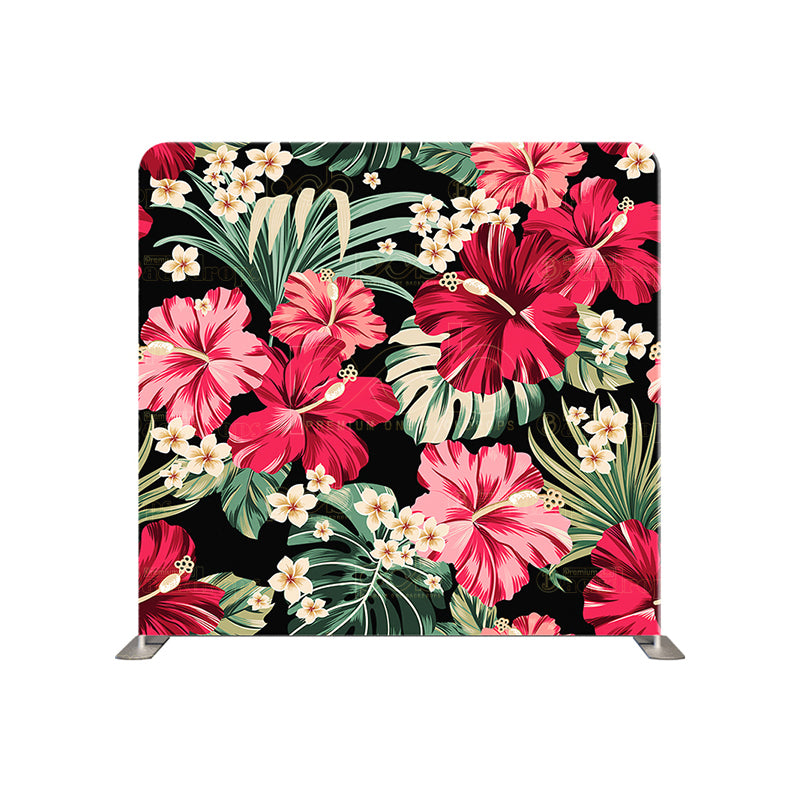 premium one pillowcover backdrops-Hibiscus Galore