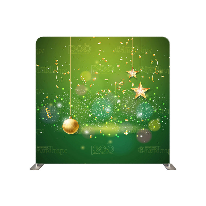 premium one pillowcover backdrops-Green glow festival wall