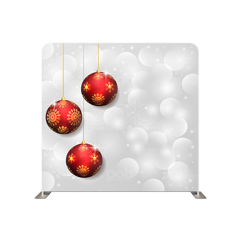 premium one pillowcover backdrops-Red balloons on white bokeh