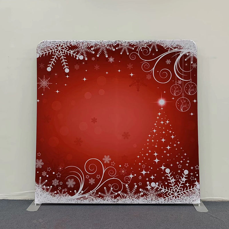 Pillow Cover Backdrop(Holiday Red Flakes)