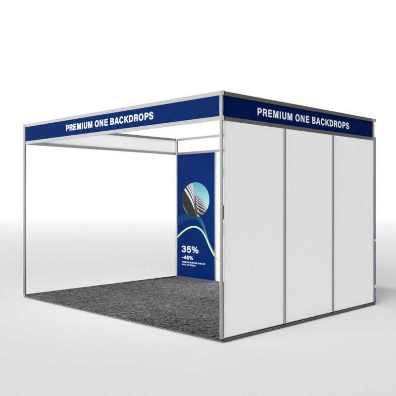 Shell Scheme Exhibition Graphics for 13.2ft Wide x 10ft Depth Booth